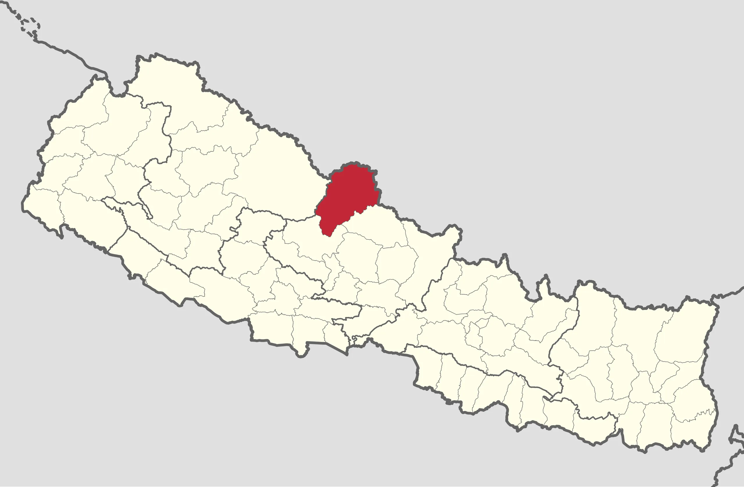 Upper Mustang Trek route map